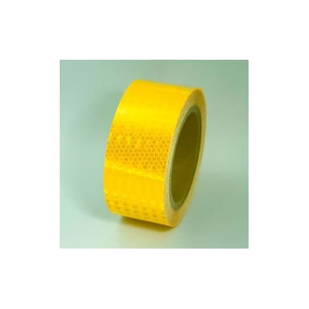Top Tape And Label Super Brite Reflective Tape, Yellow, 2"W x 30'L Roll, HRT230YL HRT230YL